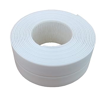 Bathtub Caulk Tape Waterproof Self Adhesive Tub And Wall Sealing Tape Caulking Strip For Bathroom Kitchen Tub And Wall Floor Sealer Trim White