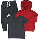 HonestBaby unisex-baby Playwear Outfit Sets Tops and Bottoms 100% Organic Cotton for Baby and Toddler Boys, Unisex