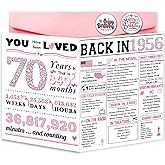ATTLVV 70th Birthday Card,70th Birthday Gifts for Women,Best 70th Birthday Decorations for Mom Grandma,Happy Birthday Cards for 70 Year Old Couple,70 Birthday Gift Ideas