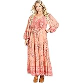 Avenue Women's Plus Size Ellery Long Sleeve Maxi Dress
