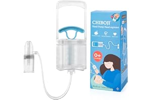 BELLA'S FRIENDS Patented Nasal Aspirator for Baby and Toddler, Hand Pump Nose Sucker with Rounded Non-Invasive Nozzle, Quiet Suction Relieves Congestion and Stuffy Boogers, Safe for Infant, Co-Branded with CHIBOJI