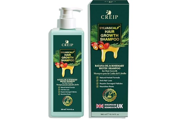 Rosemary & Batana Oil Hair Growth Shampoo: Biotin Thickening Sulfate-Free Shampoo for Men & Women Organic Hair Care for Hair