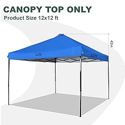 JANCANOPY 12x12 Canopy Replacement Top with Air