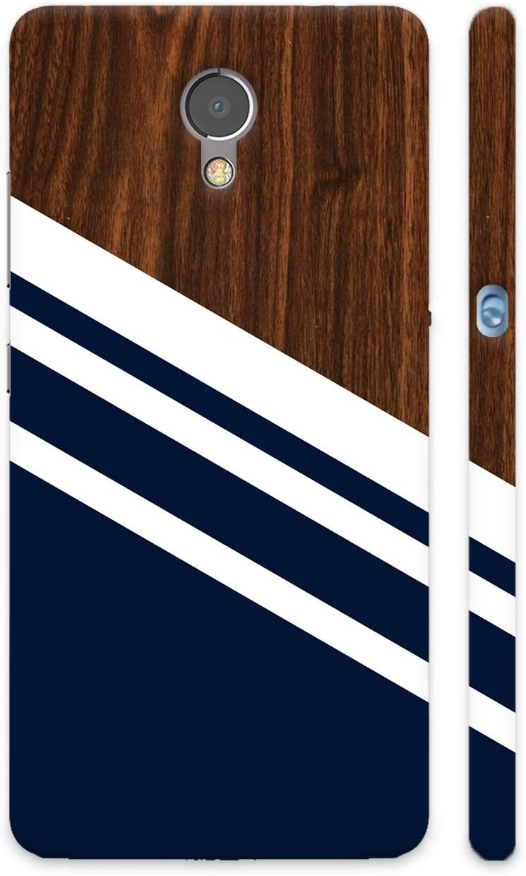 Colorpur Wooden Slices Printed Back Case for Lenovo P2 (Blue)