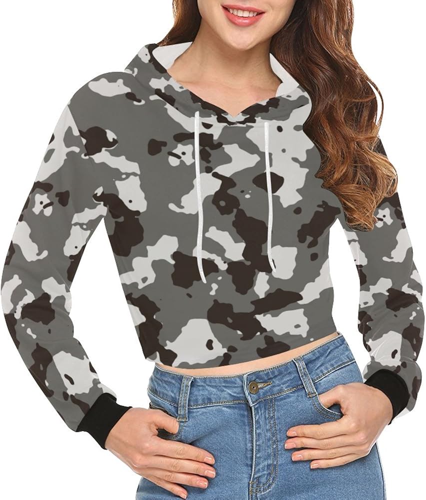 military print hoodie