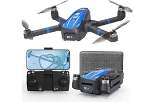 Toladrone Drone with 4K HD Camera for Adults, Foldable Drones Brushless Motor Optical Flow Positioning 90° Motorised Adjustable Quadcopter for Beginners, TL16