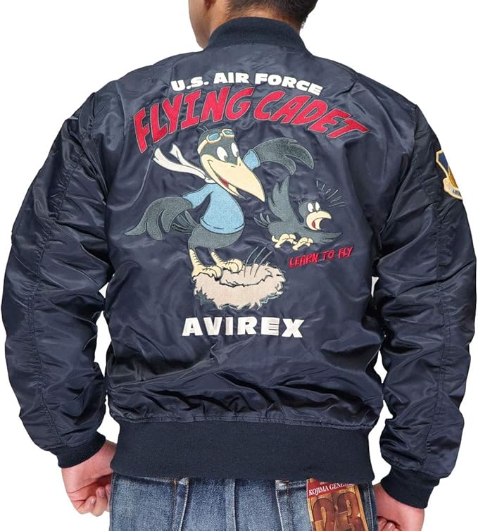 Amazon Co Jp Avirex アヴィレックス アビレックス ジャケット アウター メンズ ライト Ma 1 フライングカデット Light Ma 1 Flying Cadet 86ロイヤル M 服 ファッション小物