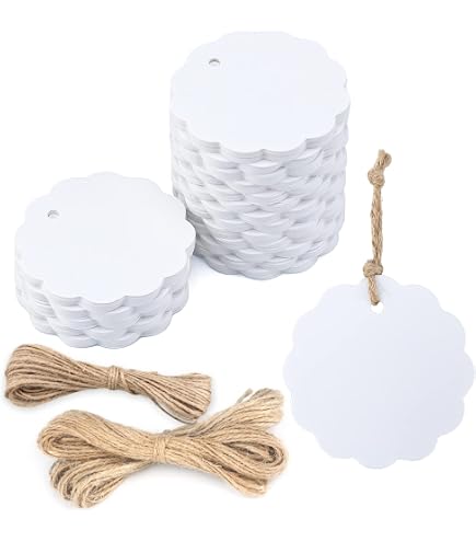 100 Étiquettes Papier Kraft Pour Bouteilles De Vin - Blanc - Design Coin Plié - Écriture Facile - Pour Événements