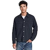 FRAME Men's Textured Terry Double Pocket Relaxed Shirt