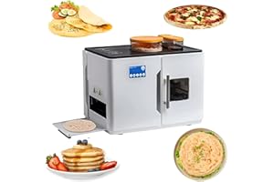 Fully Automatic Roti and Chapati Maker, Make 20 Delicious Flatbreads, Tortillas, and Pitas in One Go with One, Button for Per