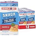 Bumble Bee Snack On The Run Chipotle Tuna Salad with Crackers Kit, Ready to Eat Spoon Included Wild Caught Tuna Shelf Stable & Convenient Protein Snack- 3.5 Oz (Pack of 12)