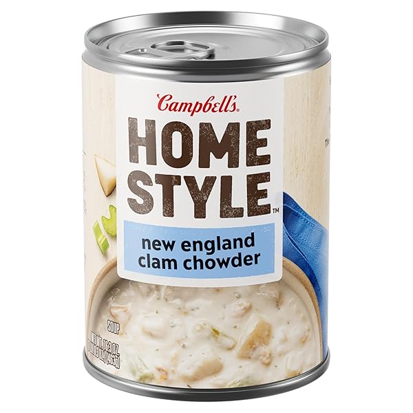 CAMPBELL’S HOMESTYLE NEW ENGLAND CLAM CHOWDER SOUP, 16.3 OZ CAN