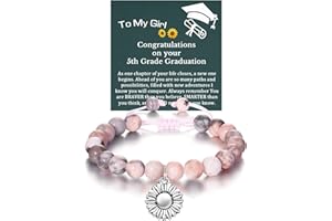 KINGSIN Graduation Bracelet Gifts for Girls College High School 5th Grade 8th Grade Graduation