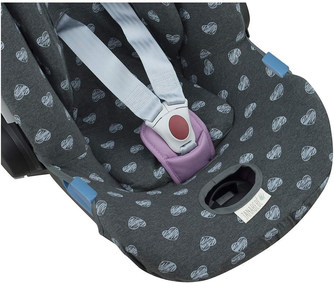JYOKO KIDS Baby Car Seat Cover Liner Compatible with Cybex Aton Cloud- Q-M-2-4-5, Made with Soft and Organic Cotton - Image 4