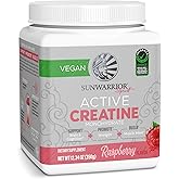 Creatine Monohydrate Powder Micronized PreWorkout Recovery Supplement | Support Muscle Building Strength Training Cognition | Vegan & Keto Friendly Easily Mixes (50 Servings) Raspberry Flavored