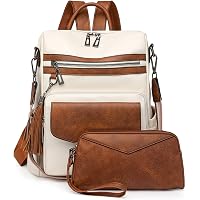 Amazon.com: Sursee Fashion Backpack Purse for Women PU  display picture 2