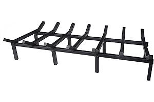 SteelFreak Super Heavy Duty Steel Fireplace Grate - Made in The USA (30 Inch)