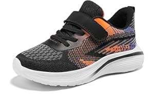 GENERIC Boys Girls Strap Sneakers Lightweight School Sneakers Non-Slip Breathable Training Shoes Fashion Slip on Shoes