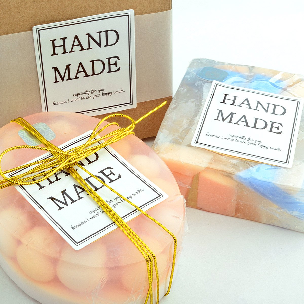 Chawoorim Soap Boxes Handmade Stickers 50 Clear Plastic Soap Boxes