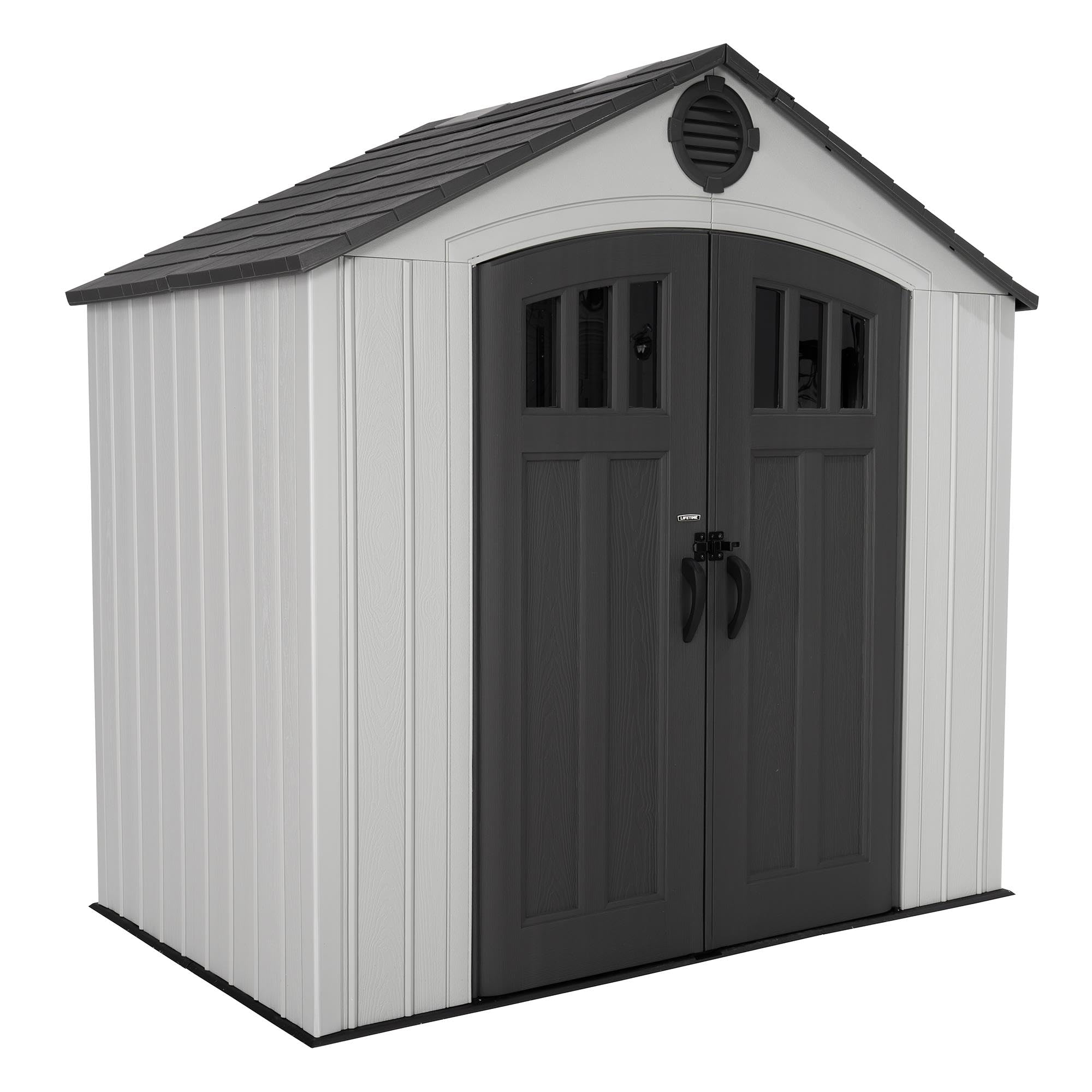 Photo 1 of --FACTORY SEALED-- *SOME DAMAGE* Lifetime Outdoor Storage Shed, 8 x 5 Foot, Gray --FACTORY SEALED-- *SOME DAMAGE*