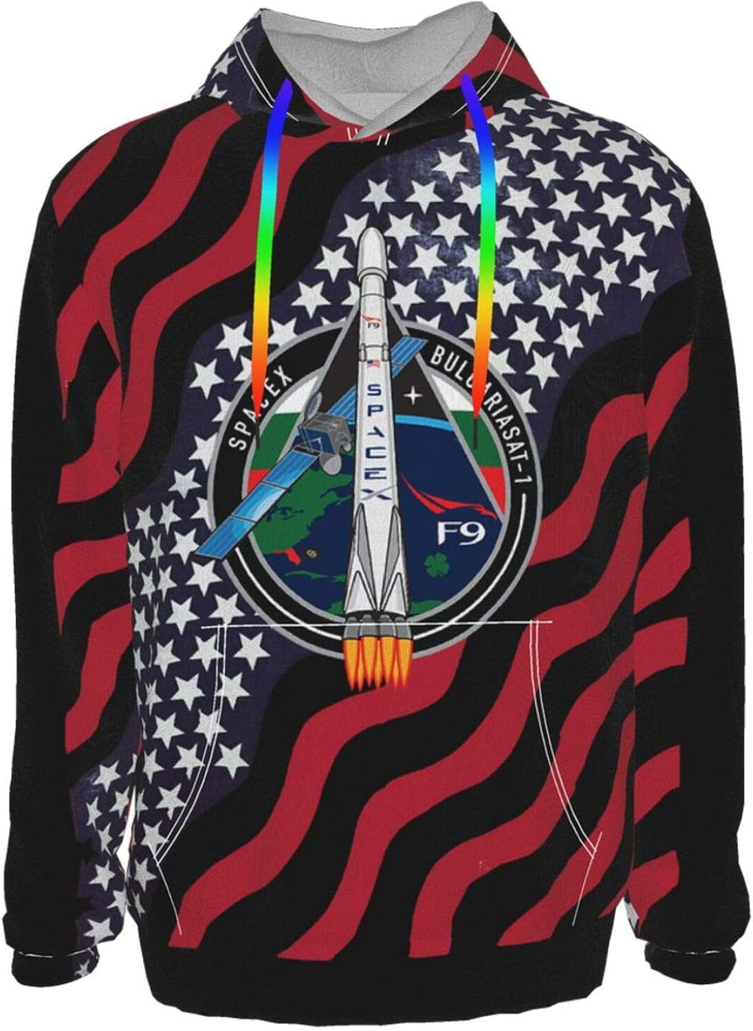 Falcon Heavy Spacex Logo Sweatshirt Hoody Hoodie Men