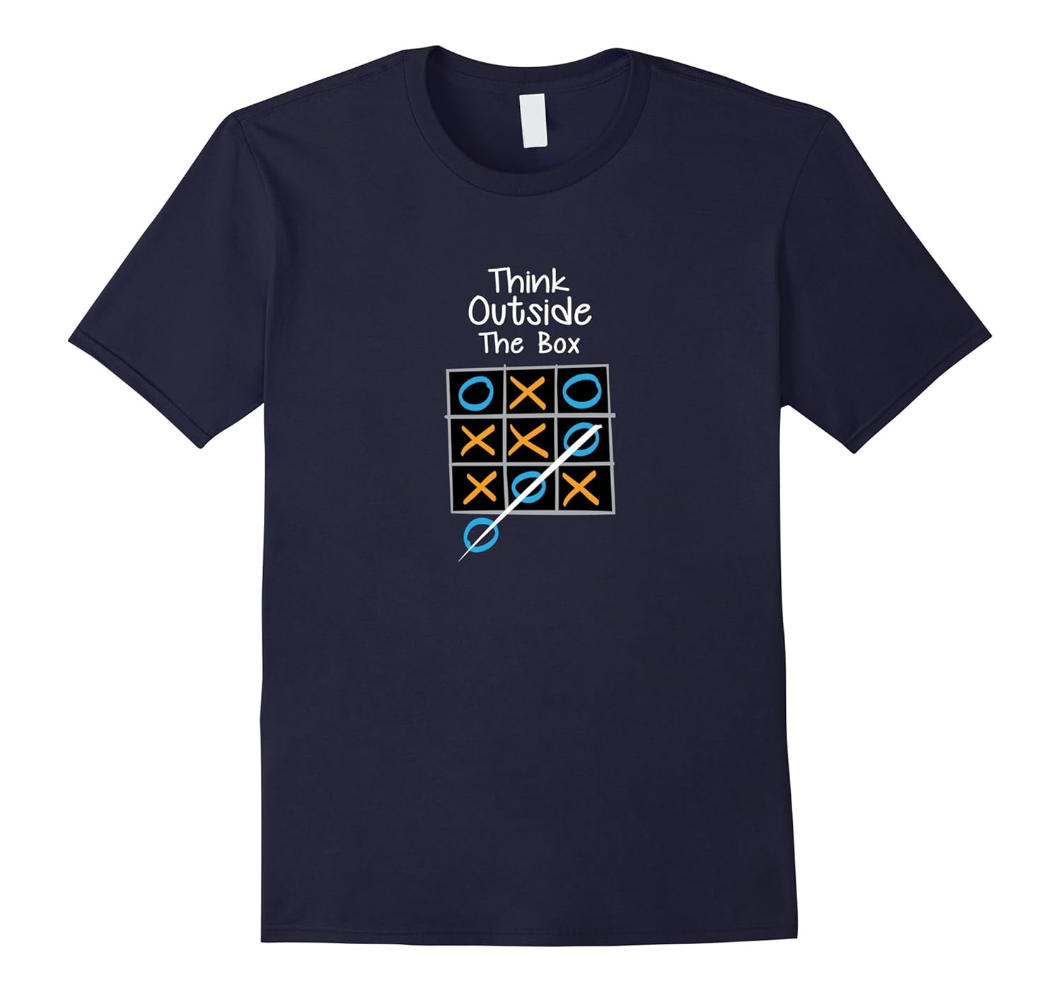 Think Outside the Box Tic Tac Toe T-Shirt-Rose