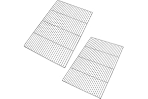 LANEJOY BBQ Grill Grates Replacement, Stainless Steel Barbecue Wire Mesh, Multifunction Cooking Grate for Outdoor Grill 2 Pack （23 1/4''*15 3/4''）