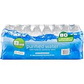 80 Bottles of Purified Drinking Water, 8 fl oz Mini Bottles with Added Minerals for Taste, Small Portable Bottled Water, 80 Count Pack