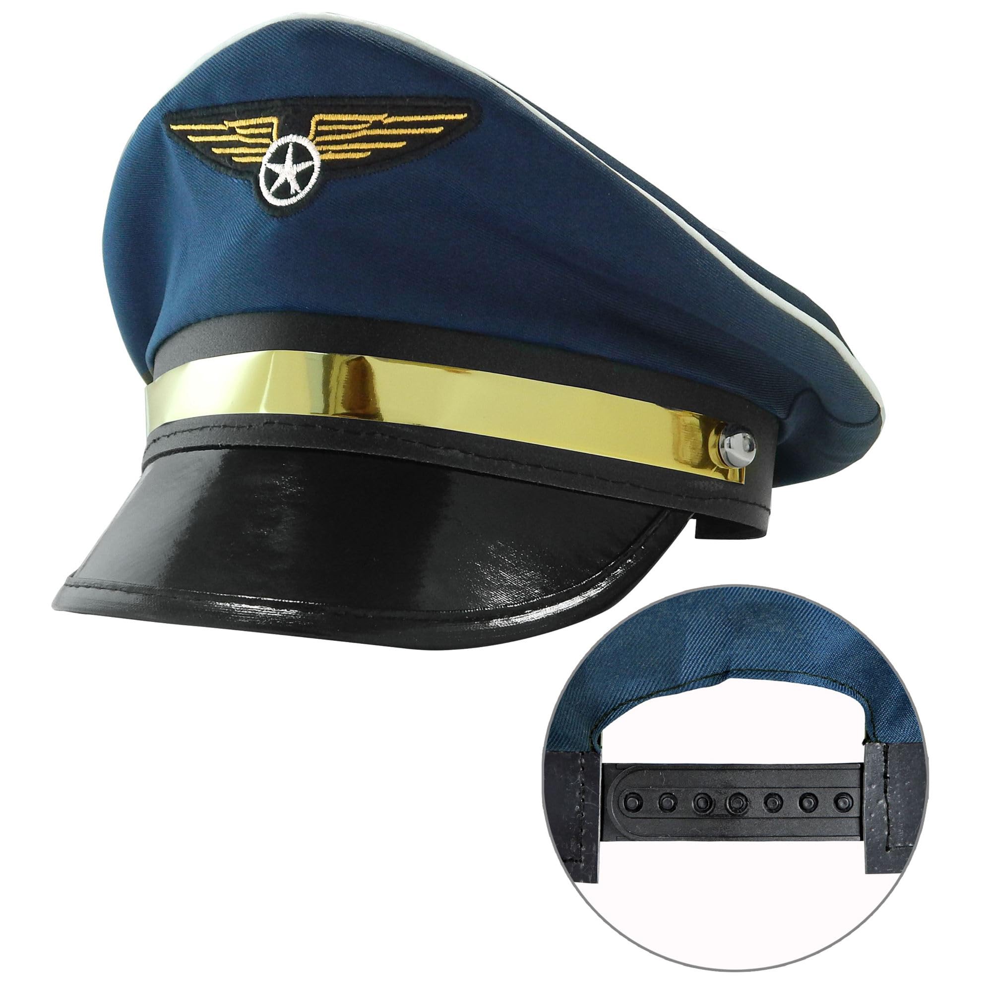 Pilot Adjustable Party Theme Hats Caps & Headwear for Fancy Dress Costumes Accessory