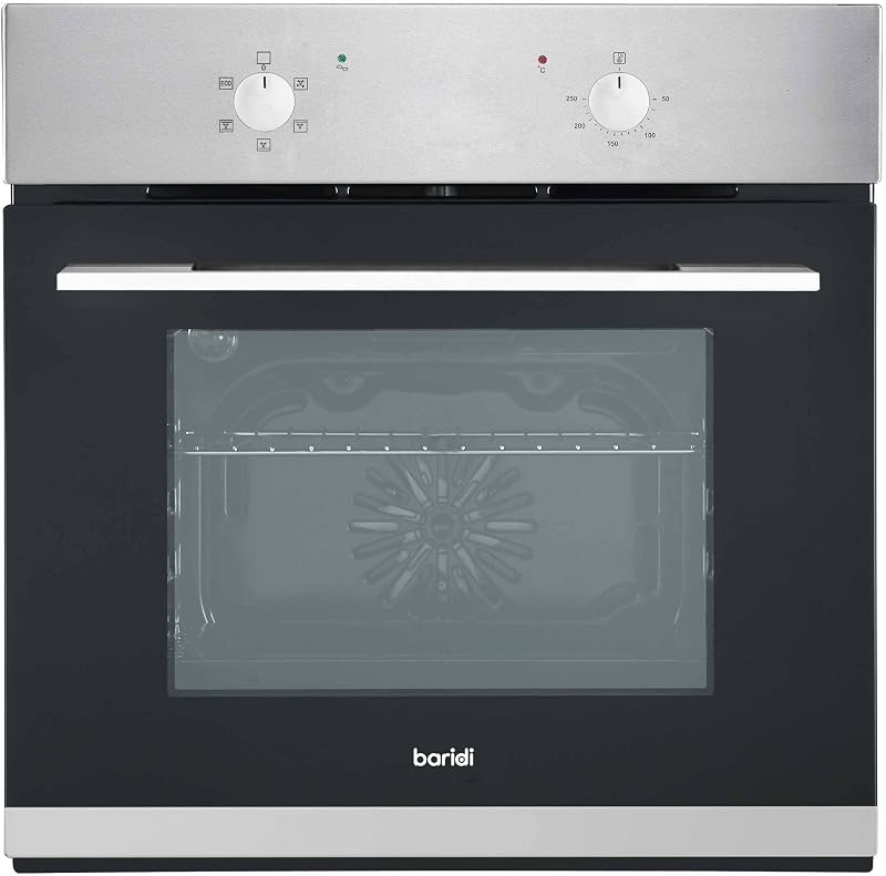 Dellonda Baridi 60cm Built-In Oven, 55L, 5 Functions, Stainless Steel