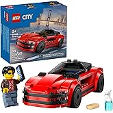 LEGO City Red Sports Car Toy - Building Toy for Kids, Boys and Girls, Ages 5+ - Educational Gift for Birthdays and Holidays -