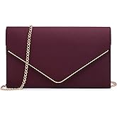 Dasein Women Faux Suede Evening Clutch Bags Formal Party Clutches Wedding Purses Cocktail Prom Clutches