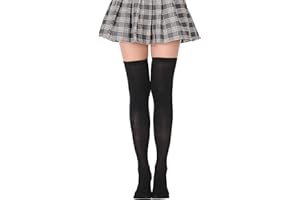 RAOEXI Women Over Knee High Stockings Warm Thigh High Socks Thick Striped Tall Long Boot Warmer