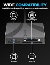 SABRENT CR-C4PM Memory Card Reader CFexpress Type B UHS-II SD Micro SD view 4