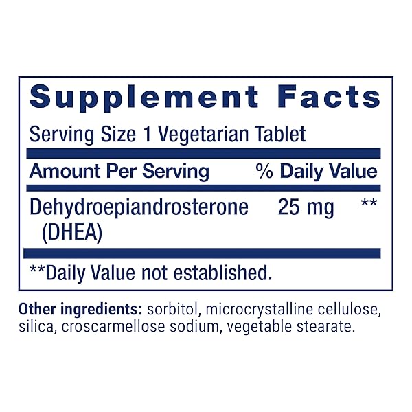 LIFE EXTENSION DHEA 25 MG – FOR HORMONE BALANCE, IMMUNE SUPPORT, SEXUAL HEALTH AND ANTI-AGING – SUPPORTS MEMORY & MOOD – NON-GMO, GLUTEN-FREE, VEGETARIAN – 100 DISSOLVE-IN-MOUTH TABLETS