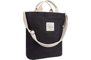 Lily queen Women Canvas Tote Handbags Casual Shoulder Work Bag Crossbody