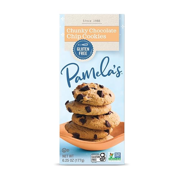 PAMELAS PRODUCTS CHUNKY CHOCOLATE CHIP COOKIES, 6.25 OZ