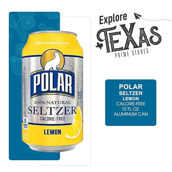 POLAR SELTZER 16 PACK OF LEMON PREMIUM SPARKLING WATER 12 FL OZ CAN