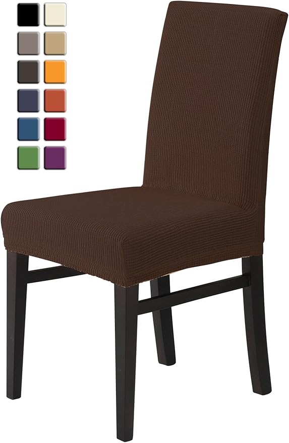 SCHEFFLER-HOME Rustico Stuhlhussen 2 Stück, Stretch-Stuhlbezug