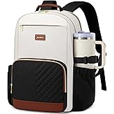 Laptop Backpack for Women Bookbag: 15.6 inch Work School Backpacks with Pouch Pocket for Large Capacity Cup & USB Charger College Book Bag Travel Business Nurse Teacher Bookbags Anti-theft Back Pack