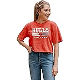 Blue 84 NBA Womens NBA Officially Licensed Women's Crop Top T-Shirt Ringspun Team Color