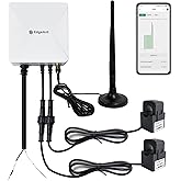 WiFi Energy Monitor with 2 * 120A Clamps, Real-Time Electricity Tracking, Smart Home Power Management,WiFi Meter Solar/Net Metering, Home Energy Automation and Control