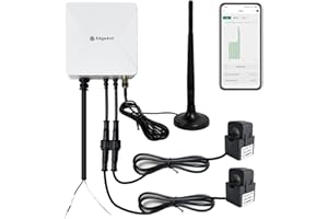 EDGEANT WiFi Energy Monitor with 2 * 120A Clamps, Real-Time Electricity Tracking, Smart Home Power Management,WiFi Meter Solar/Net Metering, Home Energy Automation and Control