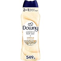 Downy Comfy Cozy In-Wash Laundry Scent Booster Beads, Toasted Vanilla Scent, Softness and Freshness, 549 Grams