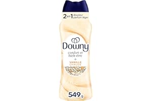 Downy Comfy Cozy In-Wash Laundry Scent Booster Beads, Toasted Vanilla Scent, Softness and Freshness, 549 Grams