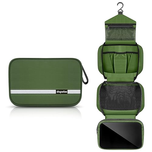 dopobo Travel Toiletry Bag for Women, Dopp Kit for Men, Waterproof Makeup  Bag Shaving Bag with Hanging Hook, Portable Toiletry Organizer for  Traveling