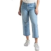 Royalty For Me Womens Women's High Rise Wide Leg Jeans with Elastic Back