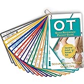 Occupational Therapy Reference Pocket Guide - Must Have OT Resource 32 Pages Quick Tips for OT Student, Occupational Therapy Gifts Therapist Gift for Women Pocket Sized 3"×5" General Adult Rehab Set