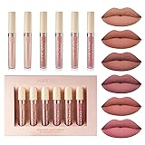 BONNIE CHOICE 6Pcs Nude Matte Liquid Lipstick