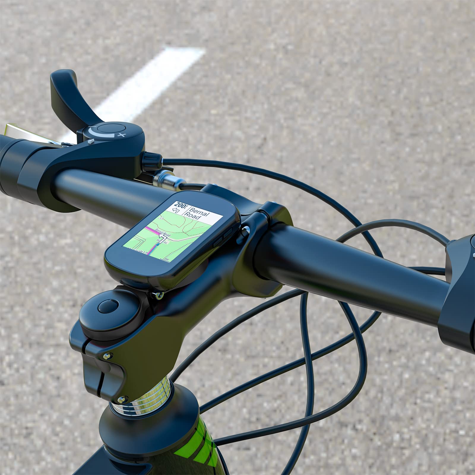 for Garmin Stem Mount - Adjustable Out Front Bike Computer Mount for Wahoo Stem, Road Cycling for Garmin Bike Computer Compatible with Wahoo Elemnt, Bryton, Cateye (Black)